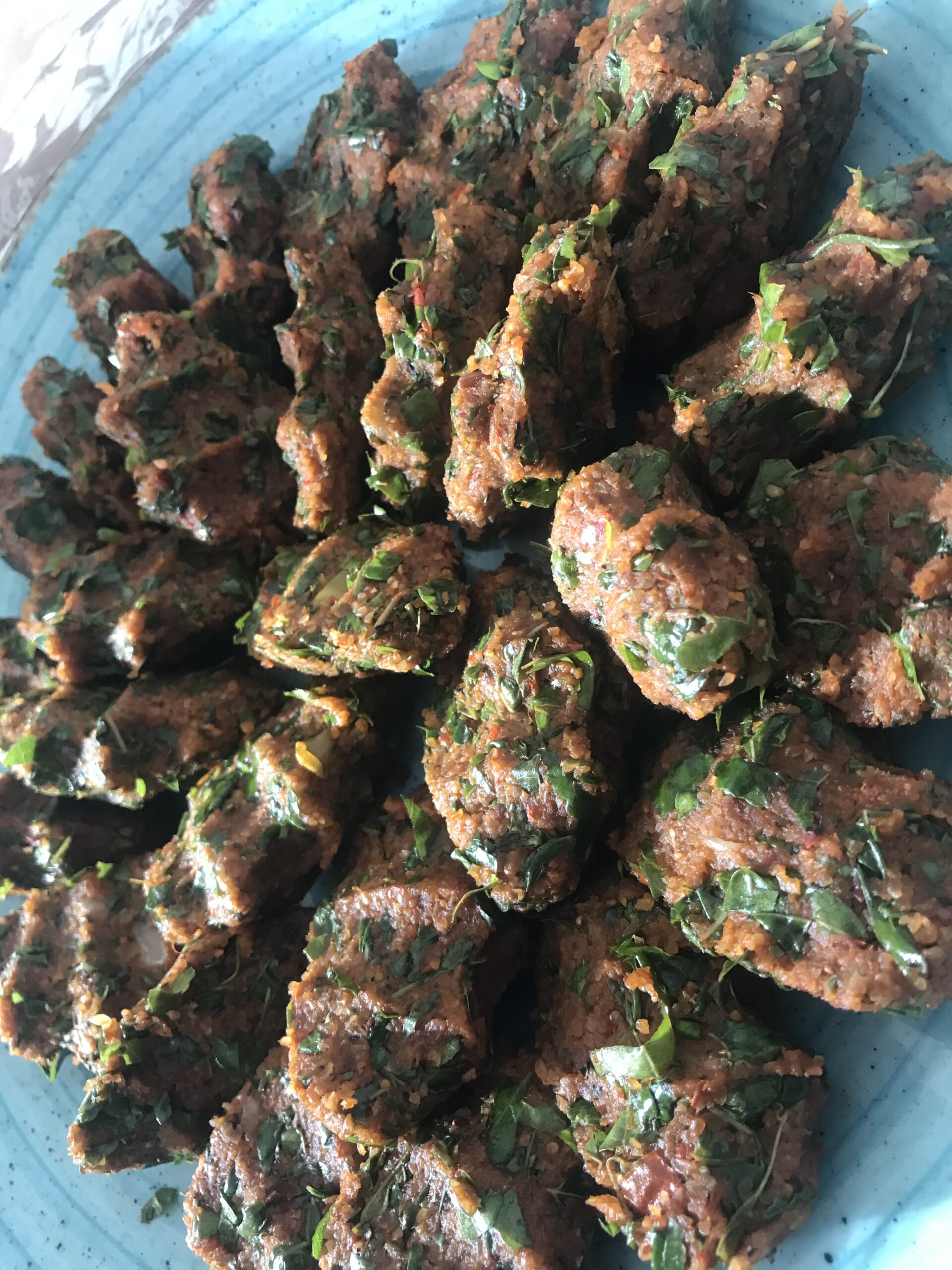 asma yaprağından köfte