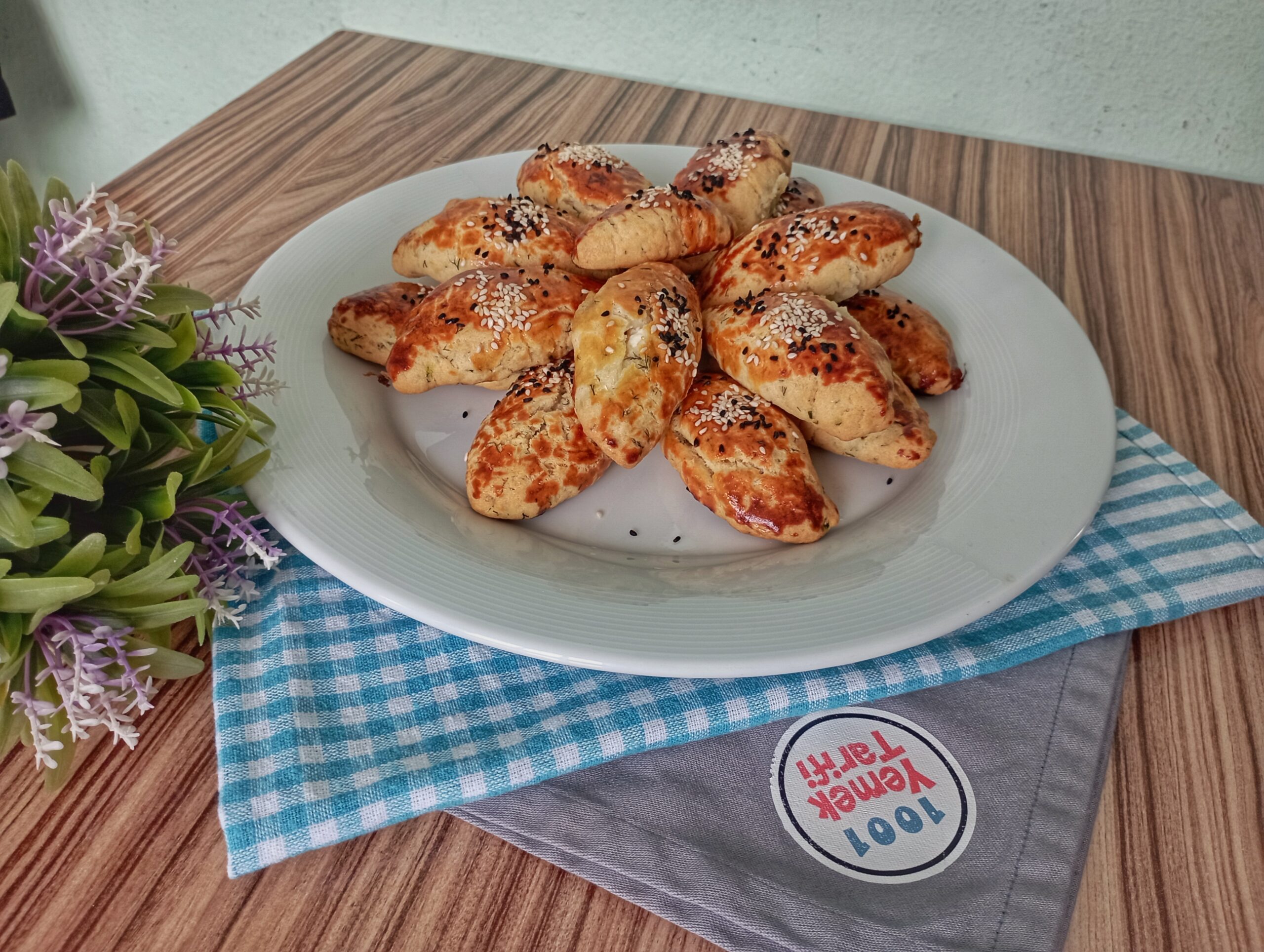 ✅PÜF NOKTALI: Dereotlu Peynirli Poğaça (Mayasız) ▶️VİDEOLU
