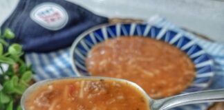 Kıymalı Tel Şehriye Çorbası