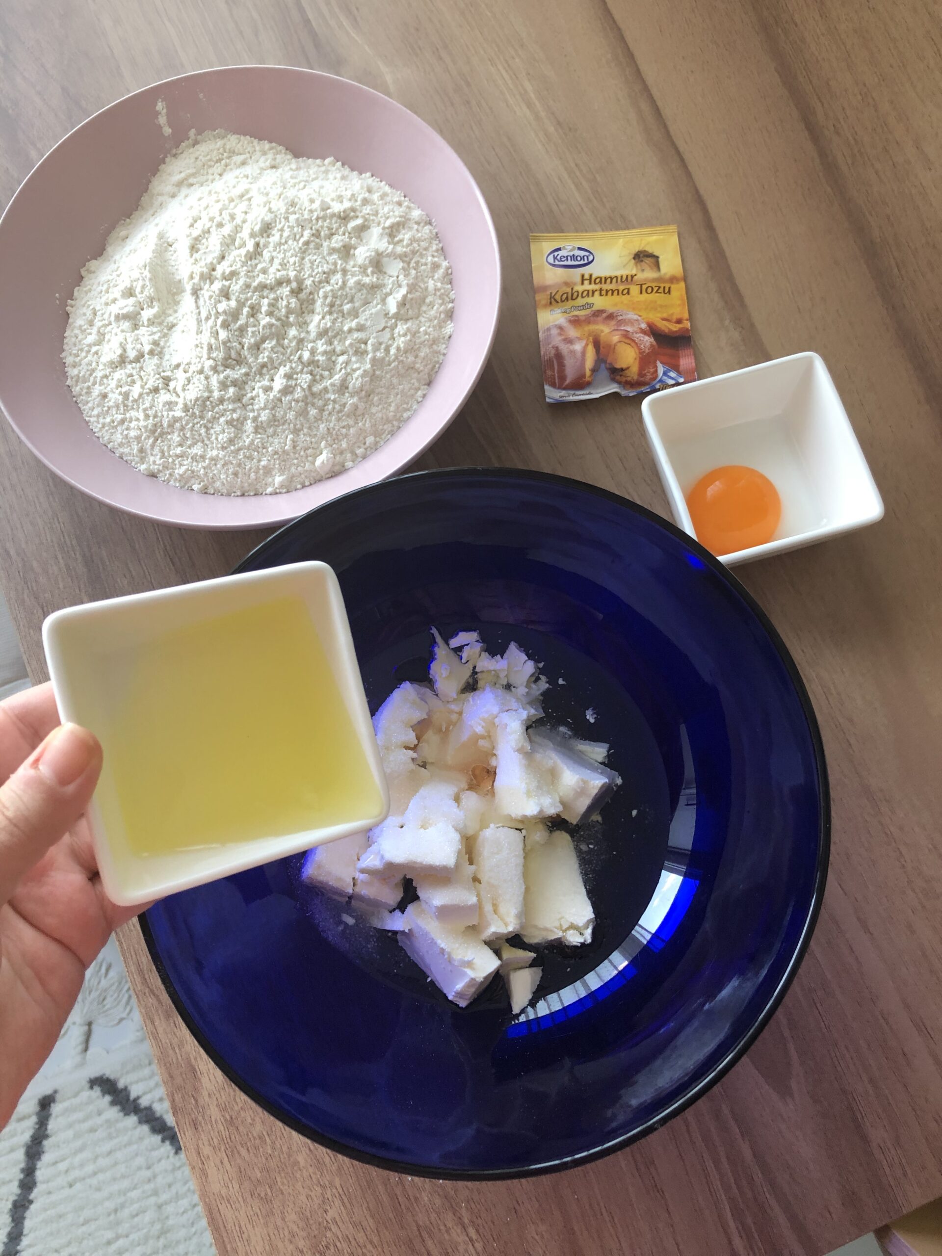Tuzlu Kurabiye Tarifi hamuru