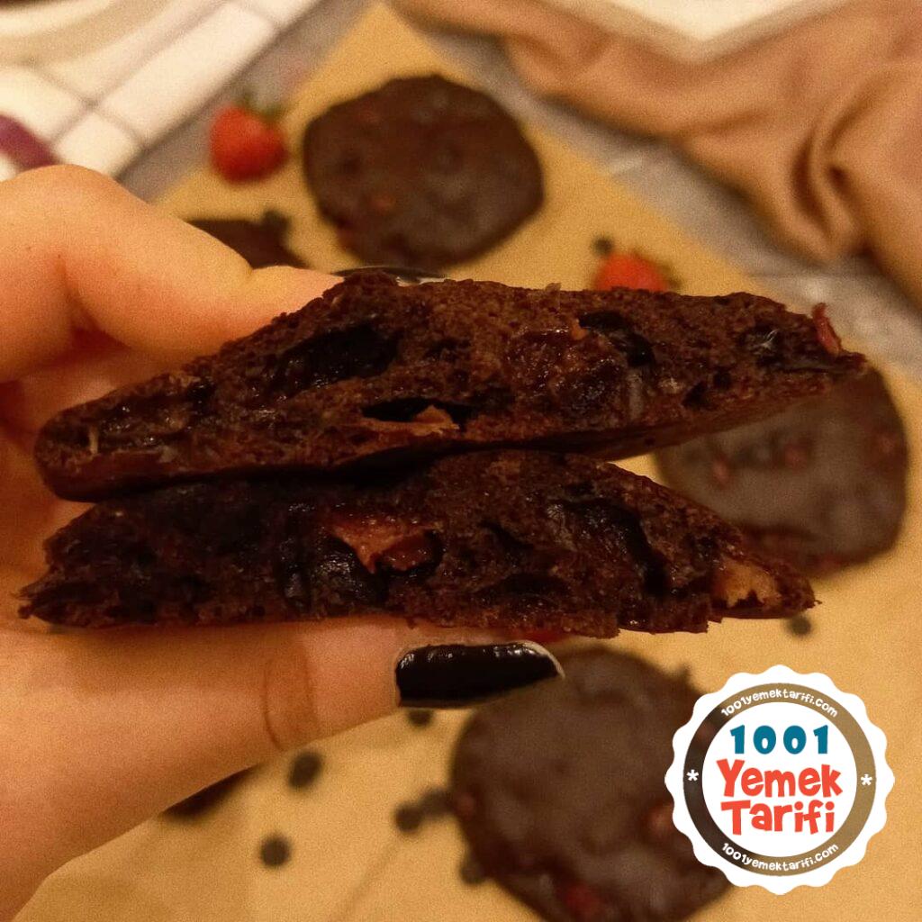 kakaolu brownie kurabiye yapımı