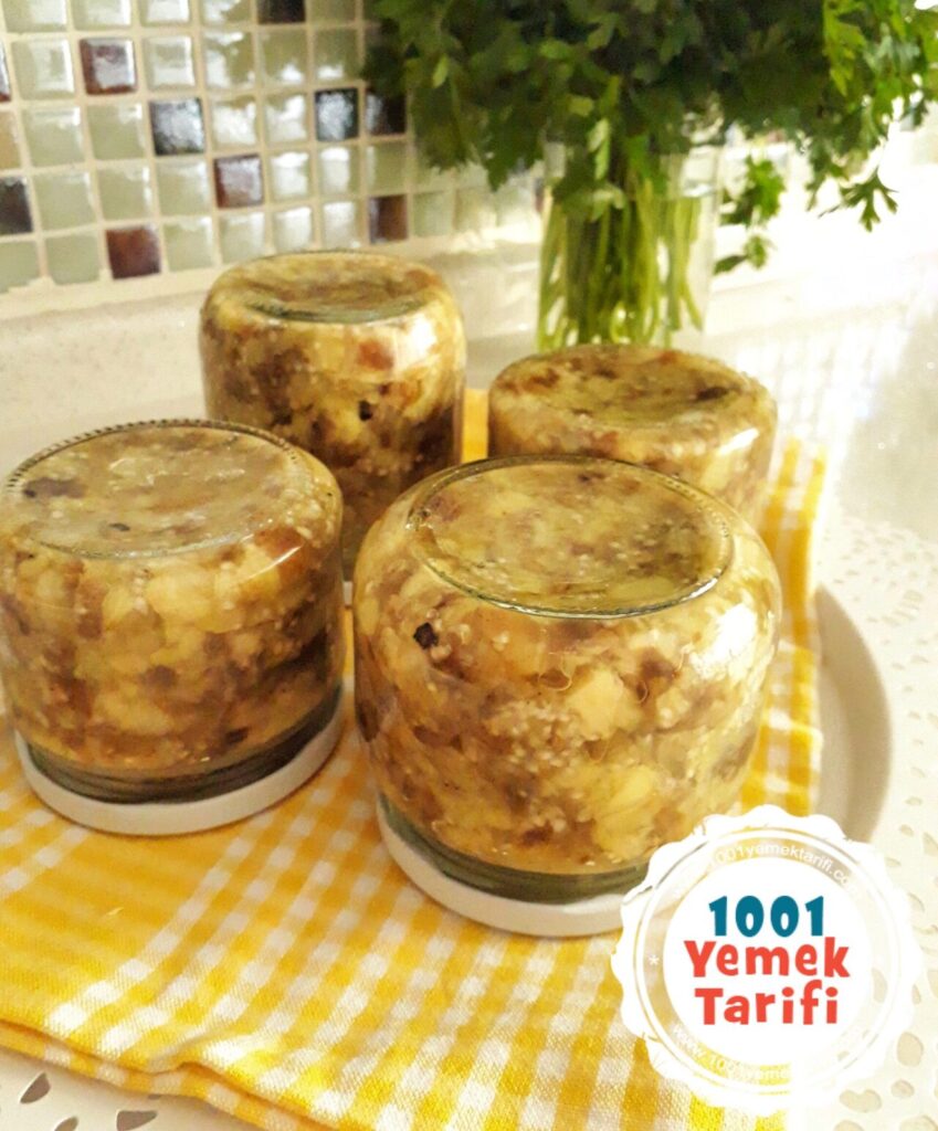 kışlık közlenmiş patlıcan konservesi tarifi yapımı nasıl yapılır-1001yemektarifi