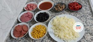 evde karışık pizza yapımı tarifi