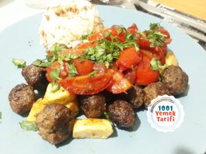 Domates Soslu Misket Köfte tarifi yapımı nasıl yapılır kaç kalori