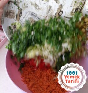 Kayseri Usulü Kısır Tarifi yapımı nasıl yapılır kaç kalori