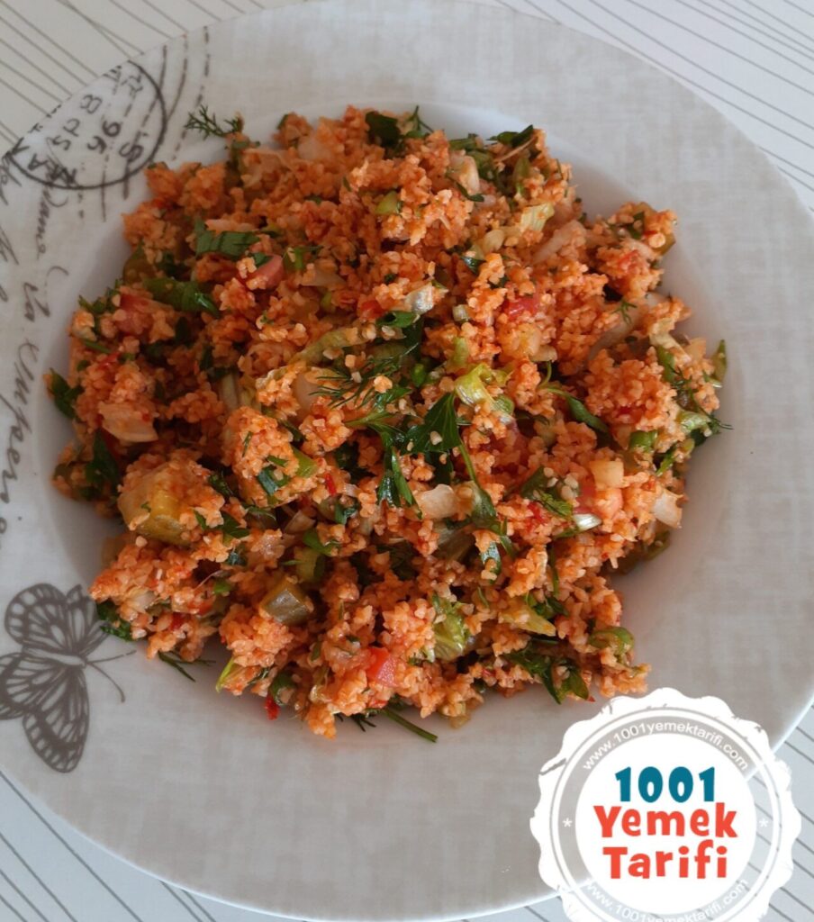 kısır tarifi yapımı-nefis-kolay