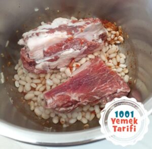 Kaburgalı Kuru Fasulye Tarifi yapımı nasıl yapılır kaç kalori