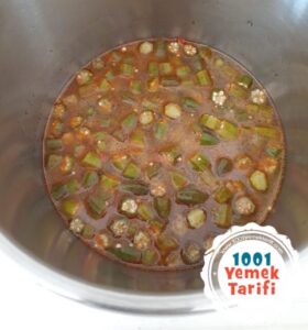 Taze Bamya Yemeği tarifi yapımı