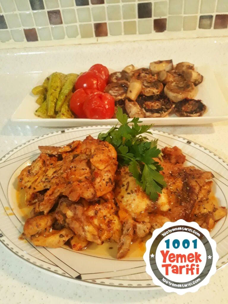 Izgara Tadında Sebzeli Tavuk