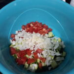 Çoban Salata yapımı