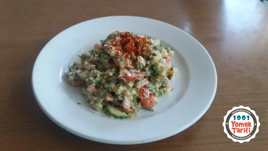 Hatay Usulü Tuzlu Yoğurt Salatası Tarifi
