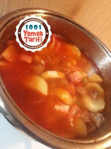 Etli Patates Yemeği tarifi-kaç kalori-resimli anlatım