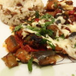 Fırında Kaşarlı Etli Patlıcan Yemeği