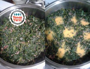 Yumurtalı Ispanak yemeği