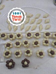 vanilyalı ve kakaolu kurabiye