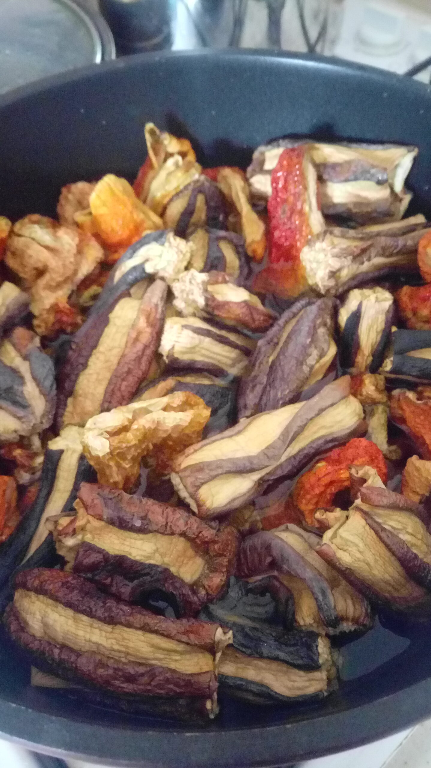 Kuru Patlıcan-Biber Dolması