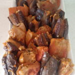 Ekşili Kuru Patlıcan-Biber Dolması