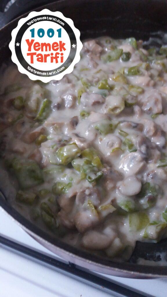 Sütlü Mantar ve Biber Kavurması