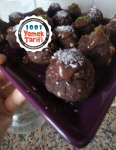 Çikolata kaplı kek topları