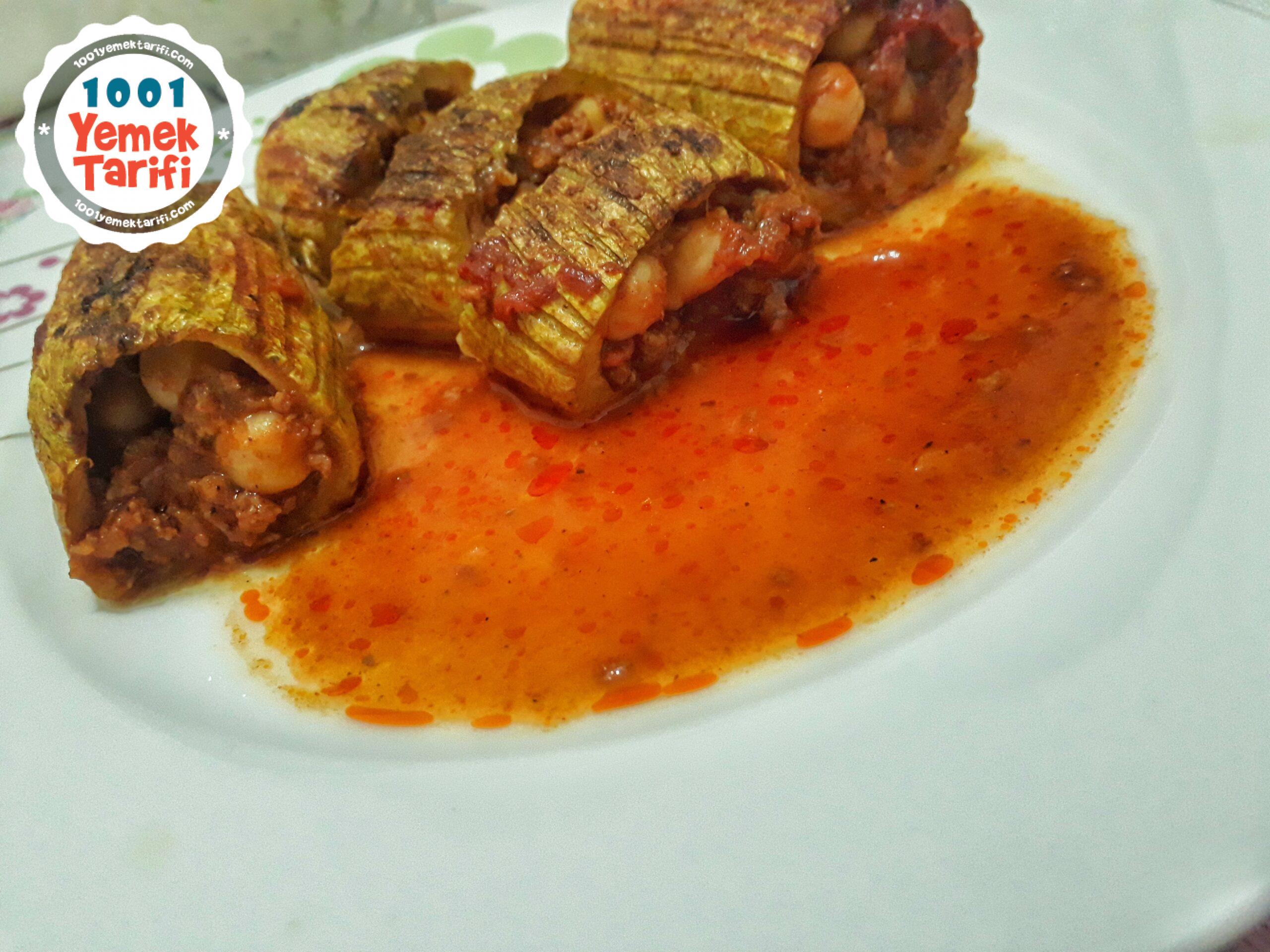 kıymalı kabak dolması