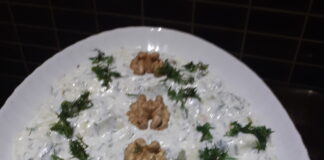 Yoğurtlu Cevizli Kabak Salatası