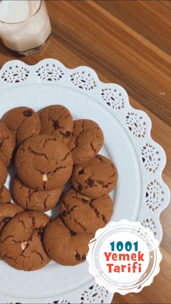 Çikolatalı Kurabiye Tarifi yapımı nasıl yapılır kaç kalori (Chocolate Cookie)