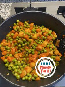 Zeytinyağlı Bezelye Tarifi-nasıl yapılır-kaç kalori-sulu yemek tarifleri