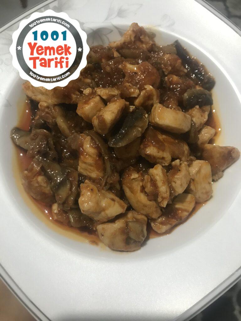 Mantarlı Tavuk Sote yapımı