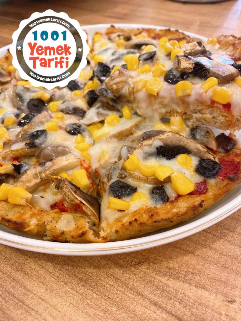 Fit Karnabahar Pizza Tarifi (diyet pizza)