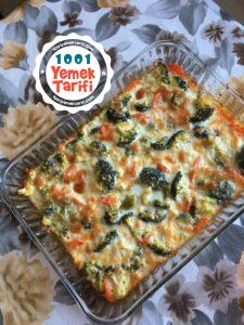 fırında Havuçlu Brokoli yemeği