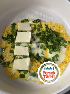 Otlu kaşarlı omlet tarifi
