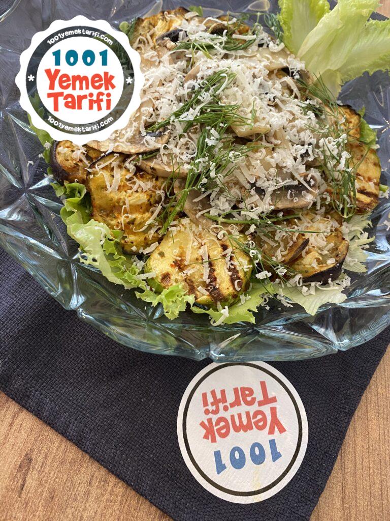 Parmesanlı Izgara Sebze Salatası tarifi