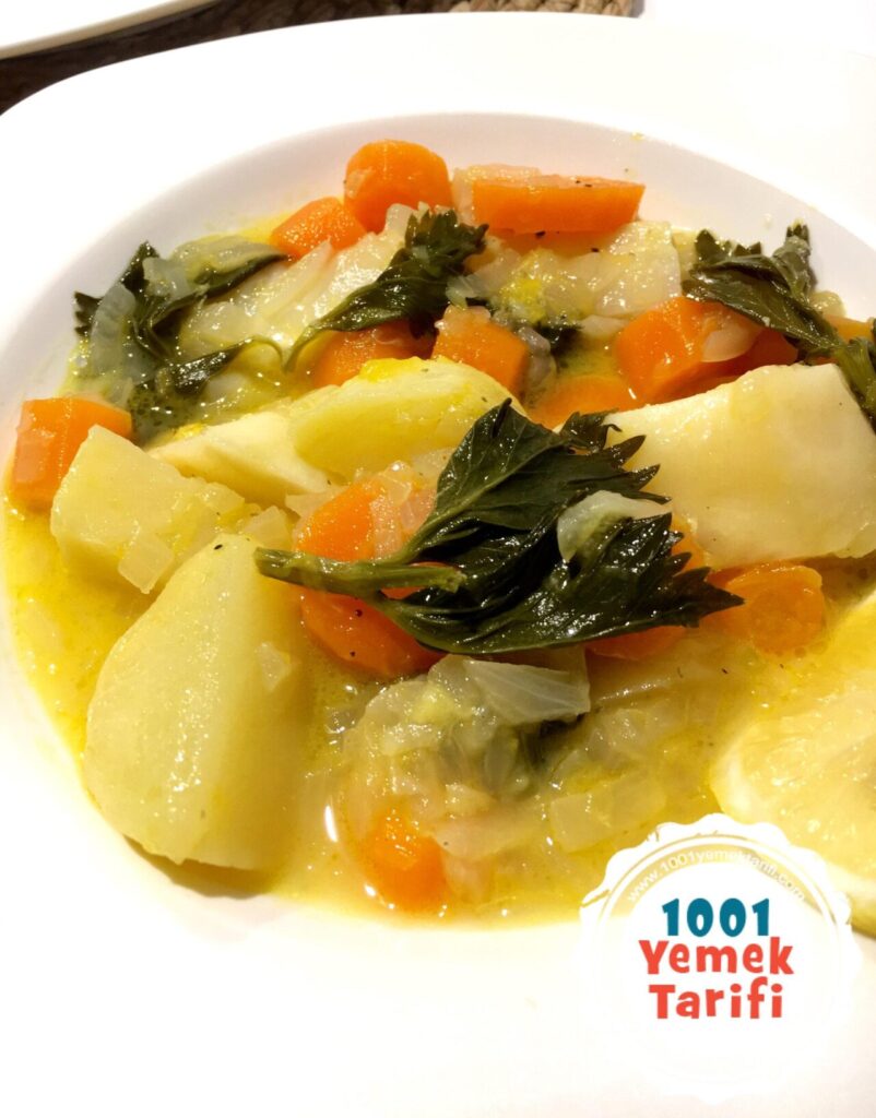 Portakallı Kereviz Yemeği Tarifi-nasıl yapılır-zeytinyağlı kış yemekleri