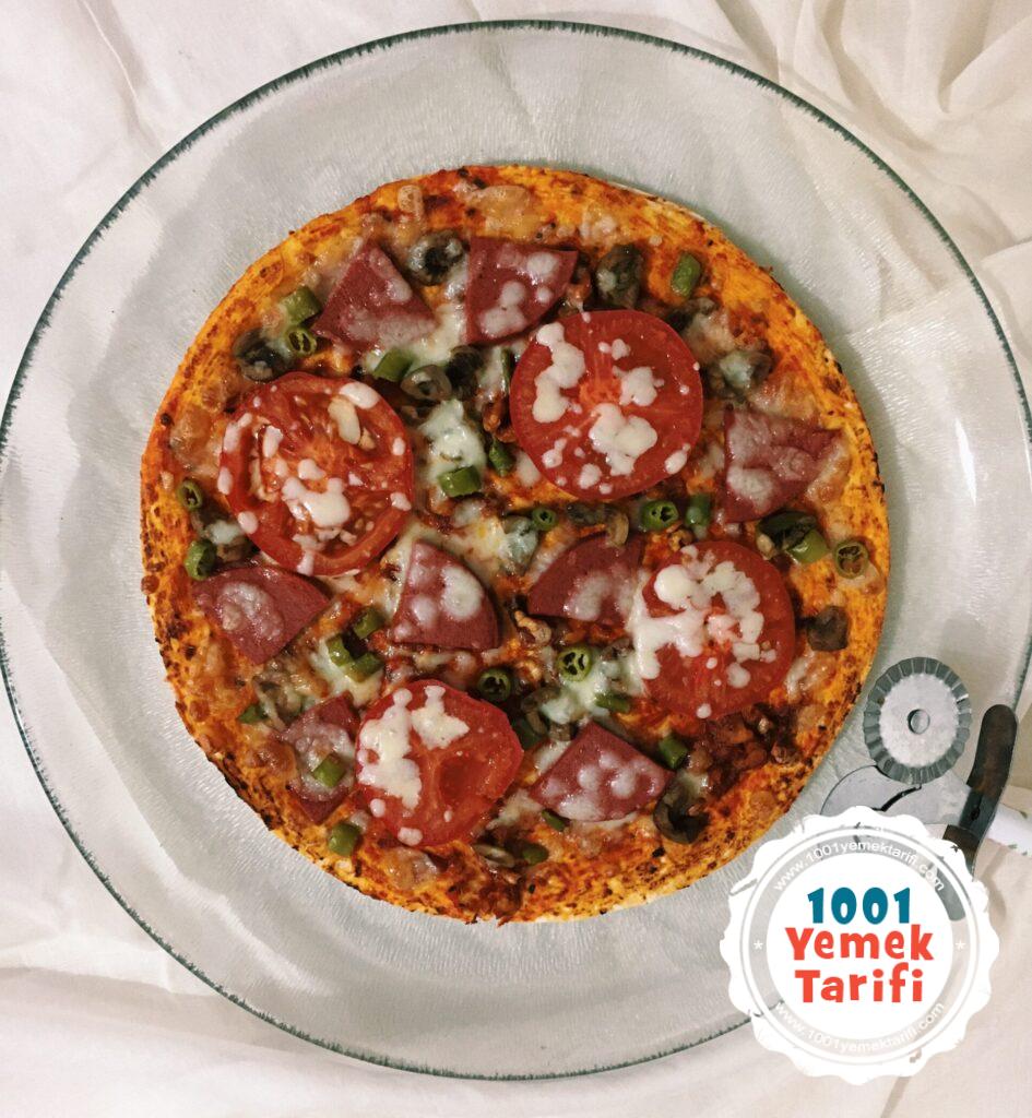 Lavaş Pizza Tarifi-ev yapımı lavaş pizza nasıl yapılır