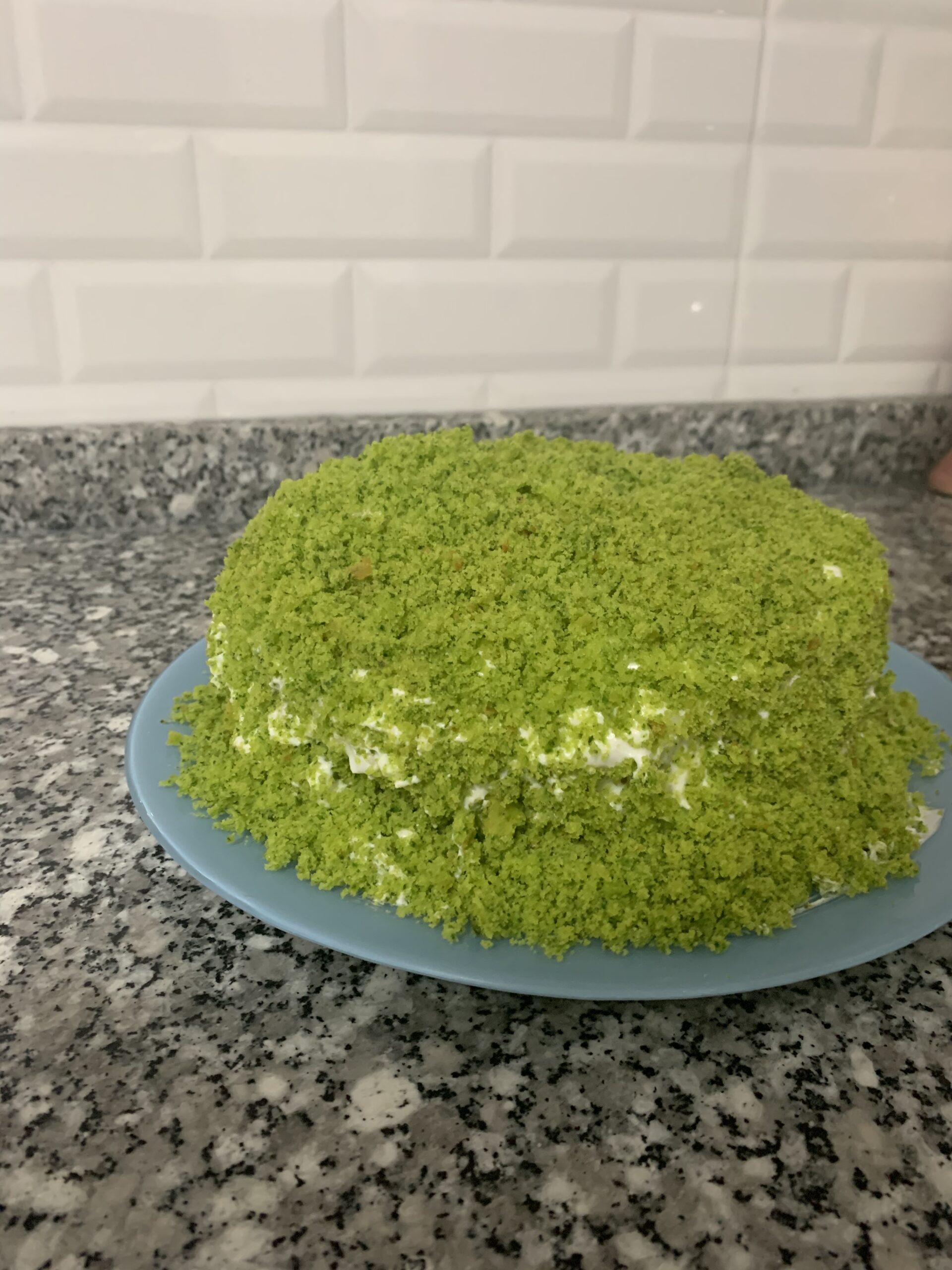 Ispanaklı Yeşil Pasta