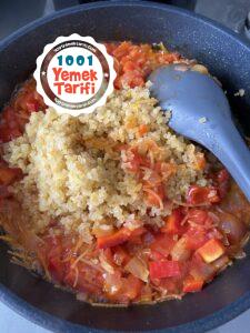 sebzeli Pilav resimli anlatım