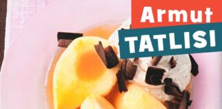 Armut Tatlisi Tarifi-kac kalori-nefis meyveli tatlilar nasil yapilir-yapimi-yapilisi-1001yemektarifi