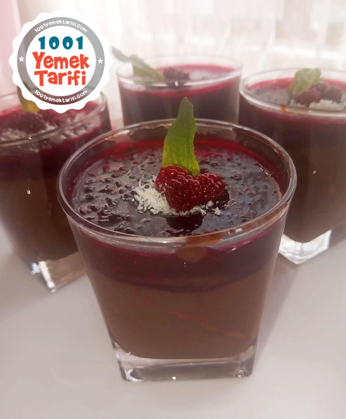 Çikolatalı Böğürtlenli Kup