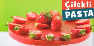 Cilekli Pasta Tarifi-Cilekli Cikolatali Yas Pasta Yapimi-kac kalori-nasil yapilir-yapilisi-nefis kolay 1001yemektarifi