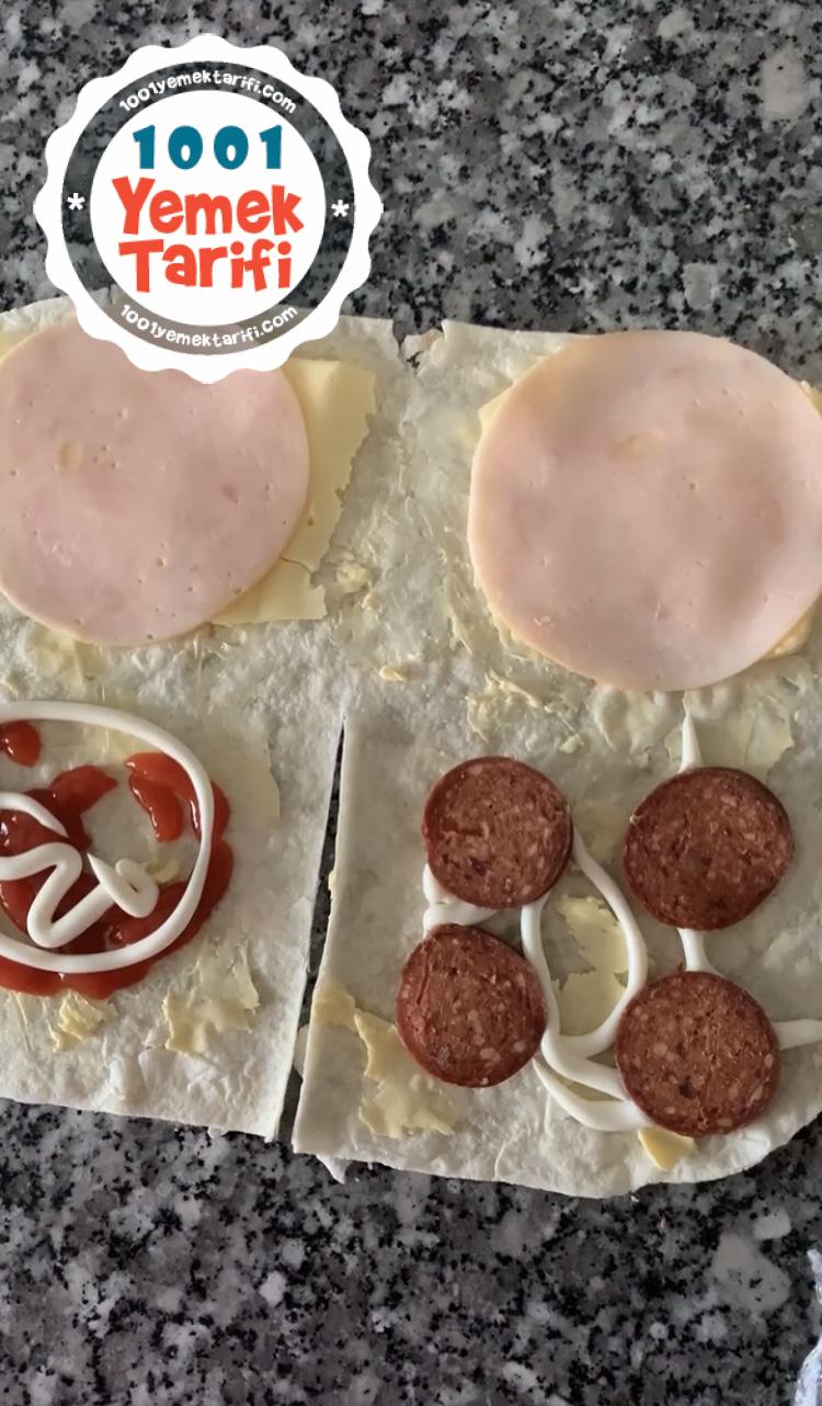 Kahvaltılık wrap tost