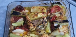 Fırında sebzeli patatesli tavuk tarifi