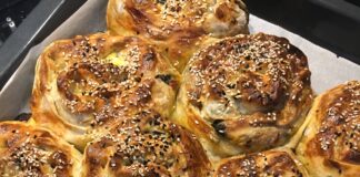 ıspanaklı gül böreği tarifi-kıymalı gül böreği nasıl yapılır kaç kalori