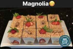 Muzlu ve Çilekli Magnolia Tatlı Tarifi nasıl yapılır