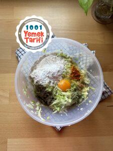 Kabak mücver yapımı