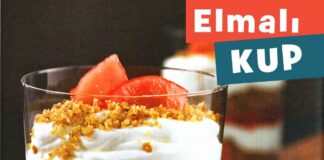 Elmali Kup Tarifi-peynirli krema nasil yapilir-elmali tatli yapimi-kac kalori-nefis-1001yemektarifi