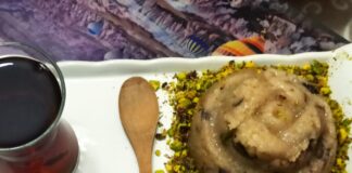 Antep Fıstıklı İrmik Helvası tarifi-nasıl yapılır-kaç kalori