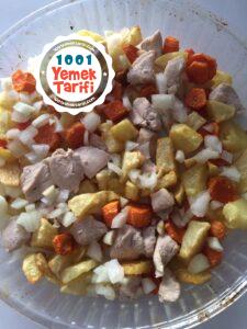 Fırında Sebzeli Tavuk yemeği