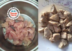 Fırında Sebzeli Kuşbaşı Tavuk Tarifi