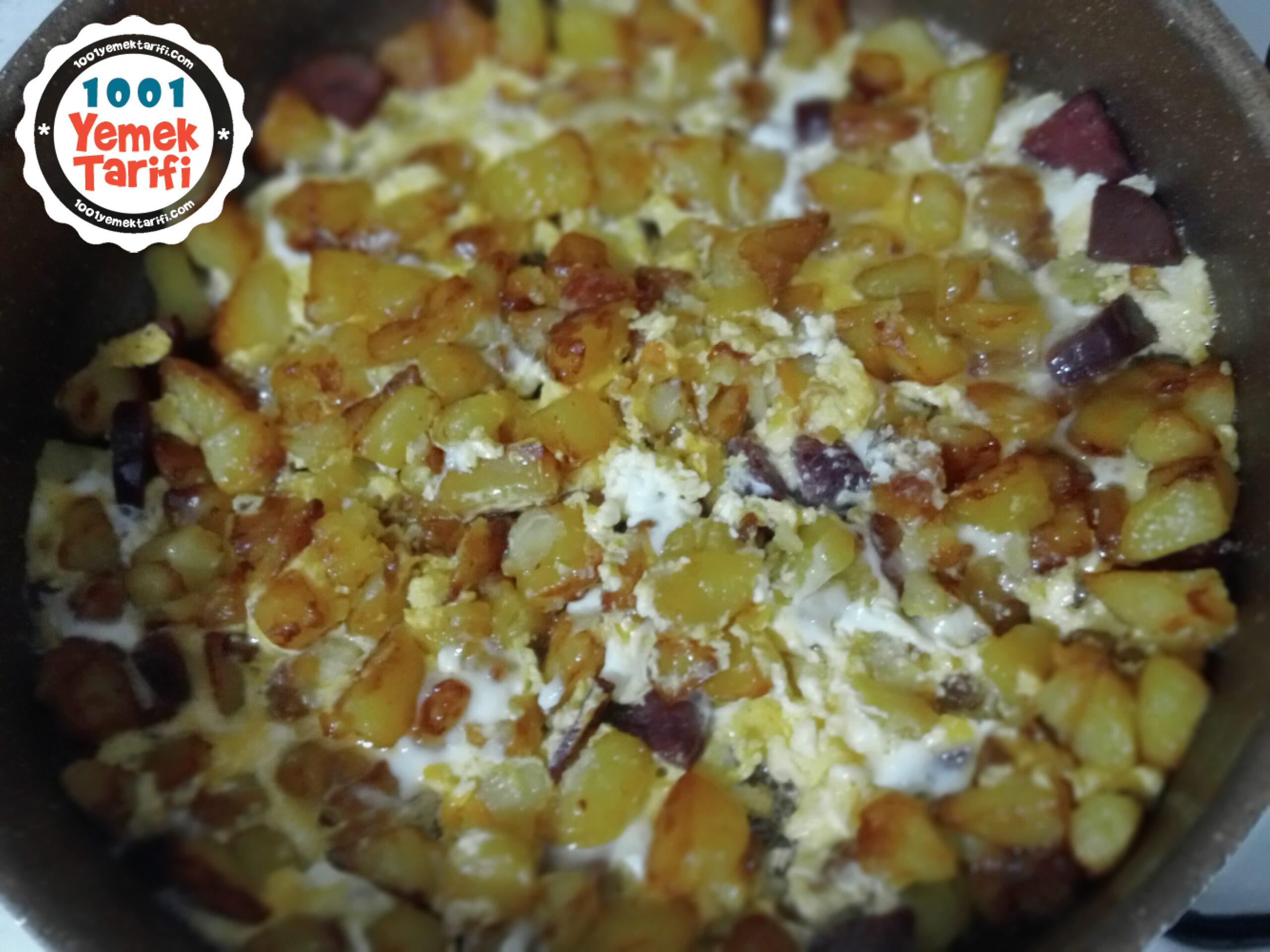 Patates Kavurması Sucuklu Yumurtalı