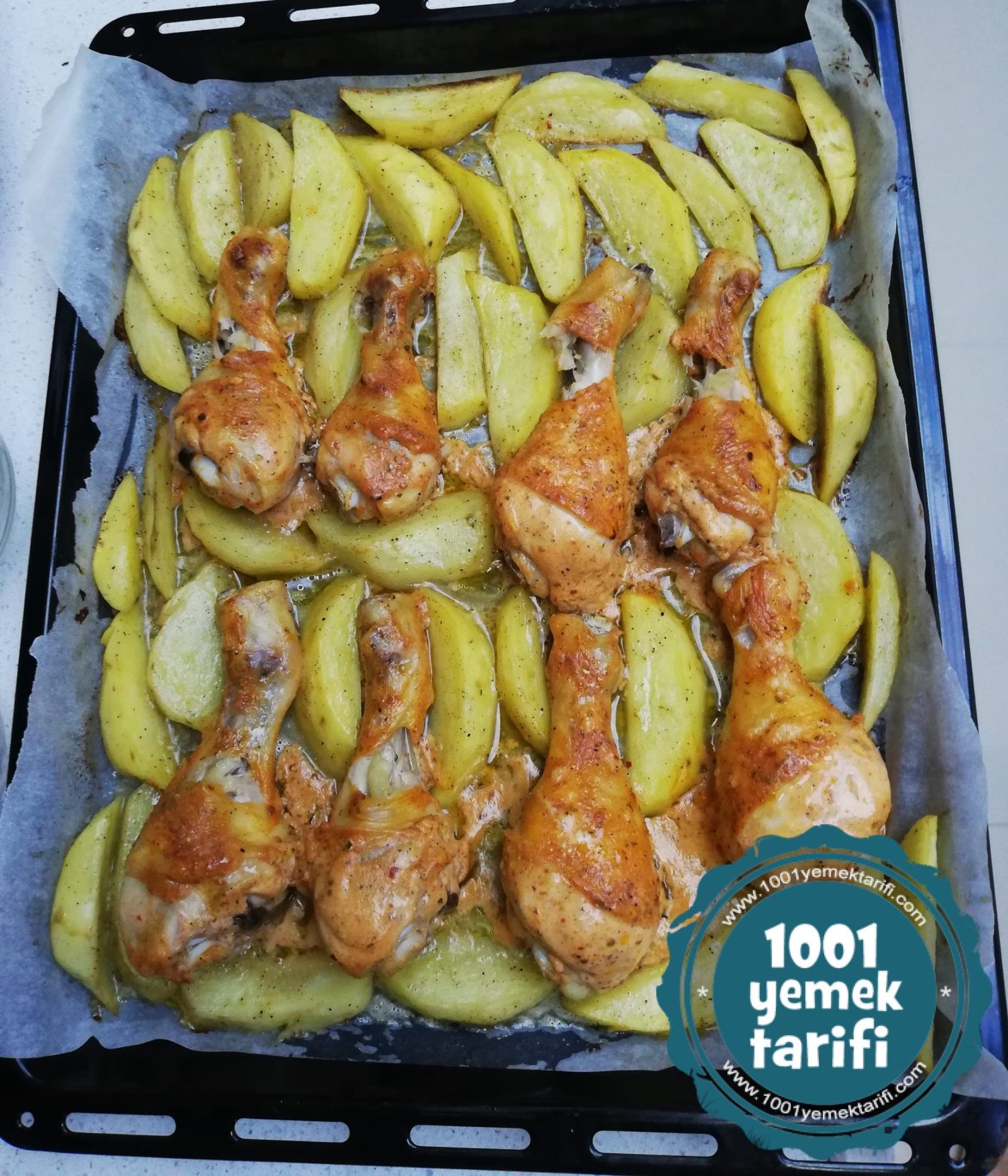 Fırında Baget Tavuk ve Baharatlı Patates 1001YemekTarifi